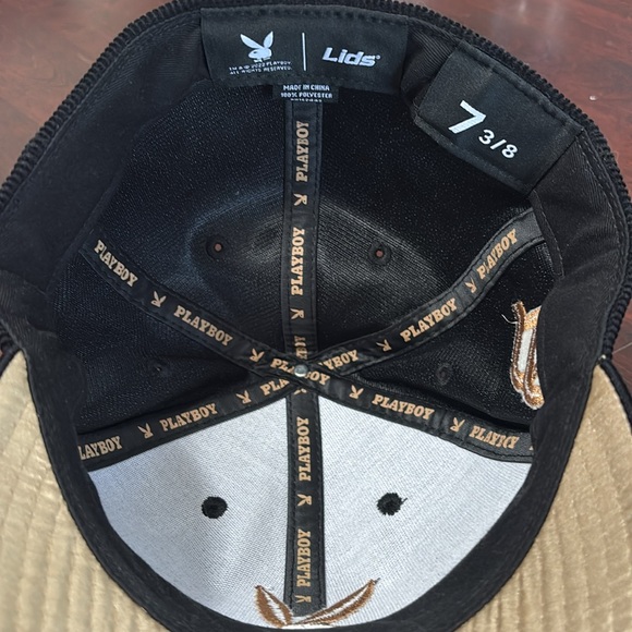 Playboy Gold/Black Corduroy Hat - Picture 5 of 5